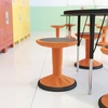 image:imageFlash Furniture Carter Adjustable Height Kids Active Stool  Flexible Orange Stool for Classroom and Home  NonSkid Bottom  Rubberized Seat  14  18 Seat HeightOrange