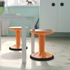 image:imageFlash Furniture Carter Adjustable Height Kids Active Stool  Flexible Orange Stool for Classroom and Home  NonSkid Bottom  Rubberized Seat  14  18 Seat HeightOrange
