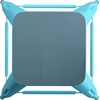 image:imageFlash Furniture Cierra 4 Pack Commercial Indoor Bar Height Stools  Teal Galvanized Steel Frame  TealBlue AllWeather Poly Resin Seat  30 High  BacklessTealblue Resin Wood SeatTeal Frame