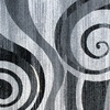 image:imageFlash Furniture Cirrus Collection Swirl Patterned Area Rug  Turquoise Olefin Fibers with Jute Backing  8 x 10  Entryway Living Room BedroomGrey