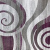 image:imageFlash Furniture Cirrus Collection Swirl Patterned Area Rug  Turquoise Olefin Fibers with Jute Backing  8 x 10  Entryway Living Room BedroomPurple