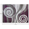 image:imageFlash Furniture Cirrus Collection Swirl Patterned Area Rug  Turquoise Olefin Fibers with Jute Backing  8 x 10  Entryway Living Room BedroomPurple