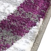 image:imageFlash Furniture Cirrus Collection Swirl Patterned Area Rug  Turquoise Olefin Fibers with Jute Backing  8 x 10  Entryway Living Room BedroomPurple