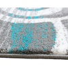 image:imageFlash Furniture Cirrus Collection Swirl Patterned Area Rug  Turquoise Olefin Fibers with Jute Backing  8 x 10  Entryway Living Room BedroomTurquoise