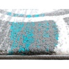 image:imageFlash Furniture Cirrus Collection Swirl Patterned Area Rug  Turquoise Olefin Fibers with Jute Backing  8 x 10  Entryway Living Room BedroomTurquoise