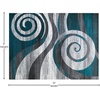 image:imageFlash Furniture Cirrus Collection Swirl Patterned Area Rug  Turquoise Olefin Fibers with Jute Backing  8 x 10  Entryway Living Room BedroomTurquoise
