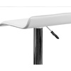 image:imageFlash Furniture Contemporary Brown Vinyl Adjustable Height Barstool with Solid Wave Seat and Chrome Base