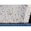 image:imageFlash Furniture Coterie Collection Modern Circular Patterned Indoor Area Rug  Blue and Beige Olefin Fibers with Jute Backing  5 x 752 x 71 Rectangular