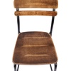image:imageFlash Furniture Cyprus Commercial Grade Wood Bar Stool Metal Frame Solid Wood Seat and Back Floor Glides WhiteAntique WhiteAntique Copper