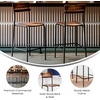 image:imageFlash Furniture Cyprus Commercial Grade Wood Bar Stool Metal Frame Solid Wood Seat and Back Floor Glides WhiteAntique WhiteAntique Copper