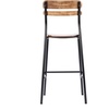 image:imageFlash Furniture Cyprus Commercial Grade Wood Bar Stool Metal Frame Solid Wood Seat and Back Floor Glides WhiteAntique WhiteAntique Copper