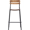 image:imageFlash Furniture Cyprus Commercial Grade Wood Bar Stool Metal Frame Solid Wood Seat and Back Floor Glides WhiteAntique WhiteAntique Copper