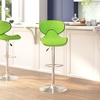 image:imageFlash Furniture Devin Contemporary Cozy MidBack White Vinyl Adjustable Height Barstool with Chrome BaseGreen