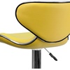 image:imageFlash Furniture Devin Contemporary Cozy MidBack White Vinyl Adjustable Height Barstool with Chrome BaseYellow