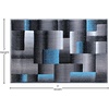 image:imageFlash Furniture Elio Collection Color Blocked Pattern Area Rug  High Pile Purple Olefin Rug  2 x 3 Area Rug  Jute Backing  Hallway Entryway BedroomBlue
