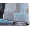 image:imageFlash Furniture Elio Collection Color Blocked Pattern Area Rug  High Pile Purple Olefin Rug  2 x 3 Area Rug  Jute Backing  Hallway Entryway BedroomBlue