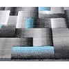 image:imageFlash Furniture Elio Collection Color Blocked Pattern Area Rug  High Pile Purple Olefin Rug  2 x 3 Area Rug  Jute Backing  Hallway Entryway BedroomBlue