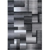 image:imageFlash Furniture Elio Collection Color Blocked Pattern Area Rug  High Pile Purple Olefin Rug  2 x 3 Area Rug  Jute Backing  Hallway Entryway BedroomGrey