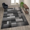 image:imageFlash Furniture Elio Collection Color Blocked Pattern Area Rug  High Pile Purple Olefin Rug  2 x 3 Area Rug  Jute Backing  Hallway Entryway BedroomGrey