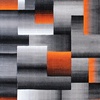 image:imageFlash Furniture Elio Collection Color Blocked Pattern Area Rug  High Pile Purple Olefin Rug  2 x 3 Area Rug  Jute Backing  Hallway Entryway BedroomOrange