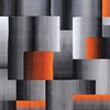 image:imageFlash Furniture Elio Collection Color Blocked Pattern Area Rug  High Pile Purple Olefin Rug  2 x 3 Area Rug  Jute Backing  Hallway Entryway BedroomOrange