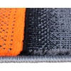 image:imageFlash Furniture Elio Collection Color Blocked Pattern Area Rug  High Pile Purple Olefin Rug  2 x 3 Area Rug  Jute Backing  Hallway Entryway BedroomOrange