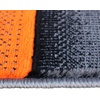 image:imageFlash Furniture Elio Collection Color Blocked Pattern Area Rug  High Pile Purple Olefin Rug  2 x 3 Area Rug  Jute Backing  Hallway Entryway BedroomOrange