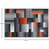 image:imageFlash Furniture Elio Collection Color Blocked Pattern Area Rug  High Pile Purple Olefin Rug  2 x 3 Area Rug  Jute Backing  Hallway Entryway BedroomOrange