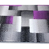 image:imageFlash Furniture Elio Collection Color Blocked Pattern Area Rug  High Pile Purple Olefin Rug  2 x 3 Area Rug  Jute Backing  Hallway Entryway BedroomPurple
