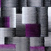 image:imageFlash Furniture Elio Collection Color Blocked Pattern Area Rug  High Pile Purple Olefin Rug  2 x 3 Area Rug  Jute Backing  Hallway Entryway BedroomPurple