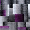 image:imageFlash Furniture Elio Collection Color Blocked Pattern Area Rug  High Pile Purple Olefin Rug  2 x 3 Area Rug  Jute Backing  Hallway Entryway BedroomPurple