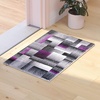 image:imageFlash Furniture Elio Collection Color Blocked Pattern Area Rug  High Pile Purple Olefin Rug  2 x 3 Area Rug  Jute Backing  Hallway Entryway BedroomPurple