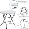 image:imageFlash Furniture Elon Commercial Grade 263Foot Round Granite White Plastic Folding Table