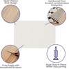 image:imageFlash Furniture Fealty Non Slip Rug Pad for 2 x 3 Area Rug Hardwood Floor Rug Gripper Anti Skid Rug Pad Protective Cushioning Rug Pad1 x 1 Rectangular