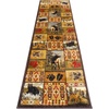 image:imageFlash Furniture Gaylord Collection Wilderness Bear and Moose Area Rug with Jute Backing  Beige  2 x 7  Indoor Use