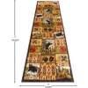 image:imageFlash Furniture Gaylord Collection Wilderness Bear and Moose Area Rug with Jute Backing  Beige  2 x 7  Indoor Use