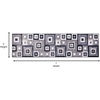 image:imageFlash Furniture Gideon Collection 8 x 8 Round Abstract Area Rug  Turquoise Grey and White Olefin Facing  Cotton Backing  Living Room or BedroomBlue