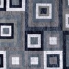 image:imageFlash Furniture Gideon Collection 8 x 8 Round Abstract Area Rug  Turquoise Grey and White Olefin Facing  Cotton Backing  Living Room or BedroomBlue