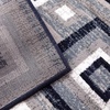 image:imageFlash Furniture Gideon Collection 8 x 8 Round Abstract Area Rug  Turquoise Grey and White Olefin Facing  Cotton Backing  Living Room or BedroomBlue