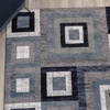 image:imageFlash Furniture Gideon Collection 8 x 8 Round Abstract Area Rug  Turquoise Grey and White Olefin Facing  Cotton Backing  Living Room or BedroomBlue