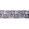image:imageFlash Furniture Gideon Collection 8 x 8 Round Abstract Area Rug  Turquoise Grey and White Olefin Facing  Cotton Backing  Living Room or BedroomBlue