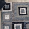 image:imageFlash Furniture Gideon Collection 8 x 8 Round Abstract Area Rug  Turquoise Grey and White Olefin Facing  Cotton Backing  Living Room or BedroomBlue