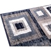 image:imageFlash Furniture Gideon Collection 8 x 8 Round Abstract Area Rug  Turquoise Grey and White Olefin Facing  Cotton Backing  Living Room or BedroomBlue