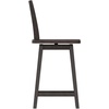 image:imageFlash Furniture Gwendolyn Commercial Modern Farmhouse Barstool  Antique White Wash Frame  Gray Wash Seat  Counter Height  360 Swivel Seat  Integrated FootrestGray Wash Walnut