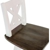 image:imageFlash Furniture Gwendolyn Commercial Modern Farmhouse Barstool  Antique White Wash Frame  Gray Wash Seat  Counter Height  360 Swivel Seat  Integrated FootrestAntique White Wash FrameGray Wash Seat