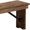 image:imageFlash Furniture HERCULES 40 x 12 Folding Farm Bench Solid Pine Entryway Bench in Light NaturalAntique Rustic