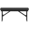 image:imageFlash Furniture HERCULES 40 x 12 Folding Farm Bench Solid Pine Entryway Bench in Light NaturalBlack Wash