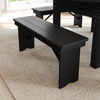image:imageFlash Furniture HERCULES 40 x 12 Folding Farm Bench Solid Pine Entryway Bench in Light NaturalBlack Wash
