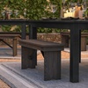 image:imageFlash Furniture HERCULES 40 x 12 Folding Farm Bench Solid Pine Entryway Bench in Light NaturalMahogany