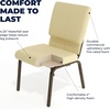 image:imageFlash Furniture HERCULES Series 185W Stacking Church Chair in Navy Blue Fabric  Gold Vein FrameBeige Patterned FabricGold Vein Frame